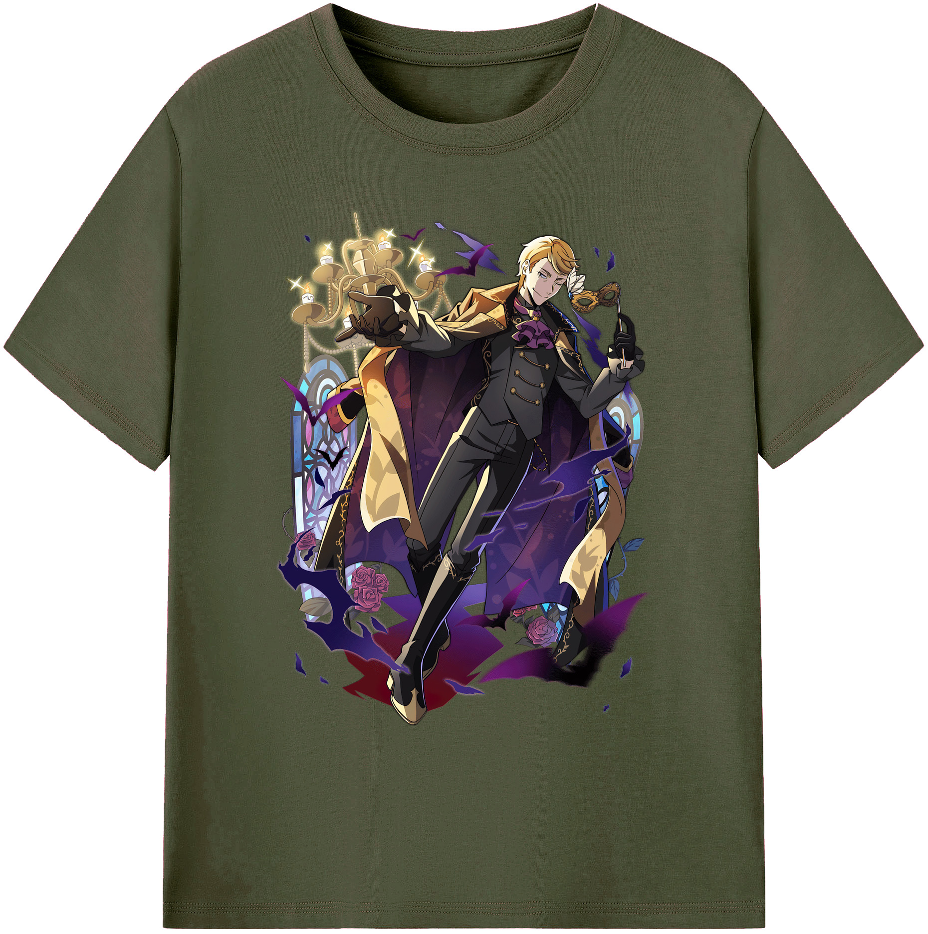 （画像用） 文豪ストレイドッグス Bungo Stray Dogs 綿100％ メンズ半袖Tシャツ｜肌触りやわらか＆通気性